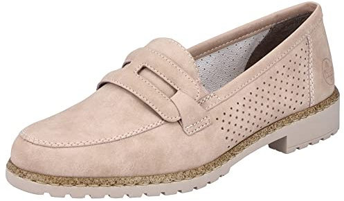 Rieker 51866, Mocassino Donna, Colore: Rosa, 37 EU