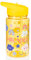 Wanapix | Botella Infantil Personalizada| Botella para Niños | Con Pajita y Asa de Transporte | Plástico Libre de BPA | 440 ml (Amarillo, 100% Personalizado)