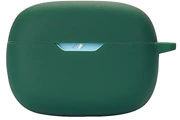 Ftrongrt Bluetooth Earphone Case Cover - Shockproof Silicone Compatible JBL Wave Beam - Dark Green