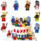 OSDUE 8PCS Racer Cake Toppers, Racer Theme Party Decorations, Racer Happy Birthday Banner Cake Decors, for Kids Boy Girl, Birthday Shower Party Supplies