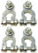 2 Pair Battery Terminal Connectors 12V/24V M8 Bolt,Universal Heavy Positive Negative Stud Type Battery Connector Clamp for Motorcycles,Cars,Motorhome,Ships