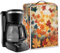 Uourmeti Maple Leaves Espresso Coffee Maker Covers Small Coffee Machine Dust Cover for Kitchen Decor Soft Cloth Cover for Stand Mixer Appliance Accessories