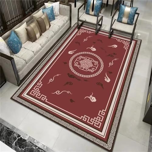 RUGMRZ Salon Auslegware Moderne Mode spielteppich rot Landhaus deko küchen läufer modern Salon Auslegware Bad teppiche50x80CM