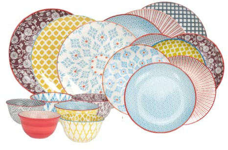 Ard'time - Service de 18 assiettes et bols design 1, SABAE