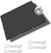 Sonnensegel inkl Befestigungsseile 1.7 x 3.8 m Wasserdicht Schattentuch mit Ösen, Seil PES Polyester UV Schutz ohne Bohren für Balkon Garten Terrasse, Schwarz