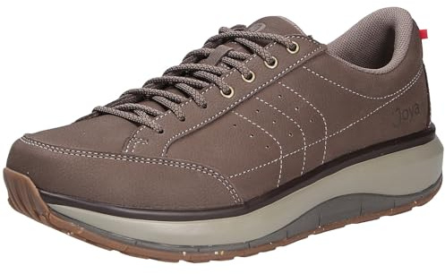 JOYA Moscow Zip Brown, Nubuk- / Glattleder, Schnürung und Reißv., Wave-Sohle, Kategorie Emotion JY525A Gr. 45