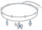 HUKKUN Elefanten Fußkettchen Silber 925 Evil Eye Fußkettchen Elefanten Schmuck für Damen