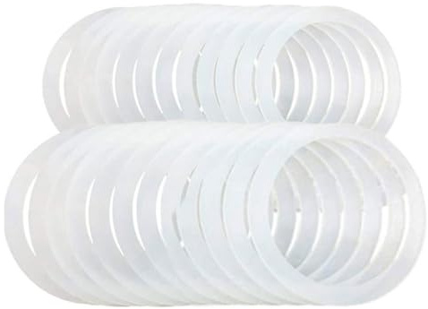 Lot de 10 joints pour bocaux en silicone - Joints en silicone - Ronds d'étanchéité hermétiques pour bocaux à ouverture normale et large