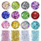 ZIYOYIZ 12 Colors Holographic Face Glitter for Kids Festival Hair Body Glitter Nail Art Glitter Sequins for Crafting/DIY/Makeup (01, 7g)