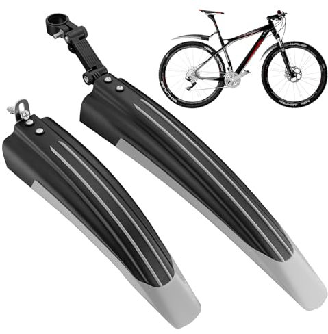 OUXI Fahrrad Schutzblech Set, Verstellbares Schutzblechset, Vorder- und Hinterradschutzbleche, Schnellverschluss, verbreitert und verdickt für Mountainbike, Citybike 20-26 Zoll Radschutzbleche