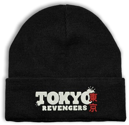 Lauthings Tokyo Anime Japan Kanji, Beanie Gestickt, Winter Mütze, Beanie, Hut