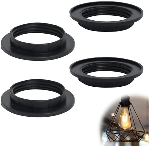 Lampshade Reducer Ring for E27, 4Pcs Lamp Shade Reducer Ring Lampshade Adapter Rings Light Shade Adapter Ring Lampshade Washer Adapter Converter Pendant Light Fitting for Table/Desk/Floor/Bedside Lamp