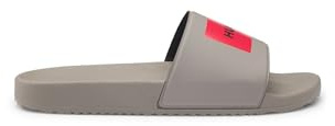 HUGO Herren Timein slid Slides mit Logo auf dem Riemen Hellbraun 46 Größe 46