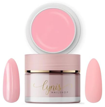 No File Aufbaugel für Gelnägel SUGAR'N SWEETS ROSA 15ml für Profis & Anfänger als UV Gel SELBSTGLÄTTEND OHNE FEILEN · für UV & LED geeignet · pinchbar, mittelviskos · Lynis-Nailshop.de