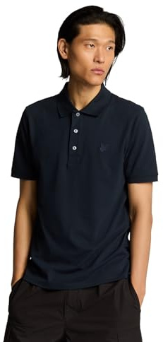 Lyle & Scott Men's Superfine Polo Shirt, Dark Brown, M