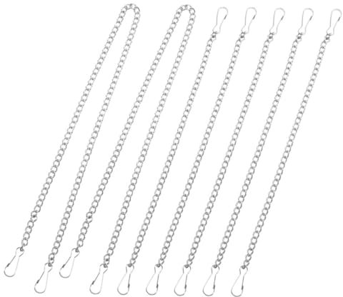 Homoyoyo 7pcs Stained Glass Window Hanging Chain with Hooks for Bird Feeders and Decorative Ornaments Heavy Duty Construction Options for