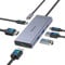Hub USB C Double Moniteur, Melelnik 6 en 1 Docking Station Dual HDMI 4K 60Hz Adaptateur Multiports, 3 USB 3.0, PD 100W, Station d'accueil USB-C Dock pour MacBook, Dell, HP, Lenovo