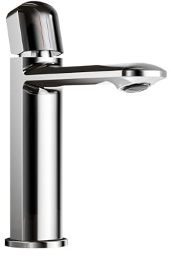 Mitigeur Lavabo Salle de Bain, Robinet Salle Bain, Mitigeur Monocommande, Robinet Vasque à Poser, Économie D'eau, Cartouche Céramique, Anti Empreintes, Revêtement Anticalcaire