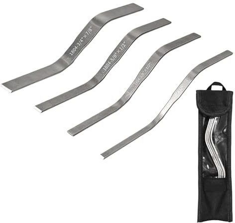 Multifunktionales Doppelkopf-Kittspachtel-Set, korrosionsbeständiges Werkzeug mit Aufbewahrungs-Organizern, 1,9 x 0,6 cm, 5,1 cm, 1,6 x 2,2 cm, verschiedene Größen