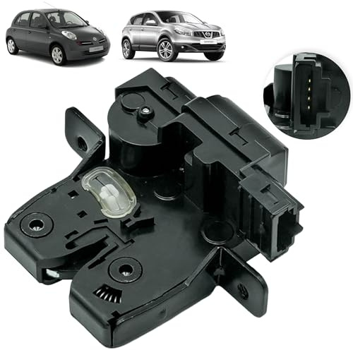 Cerradura de maletero compatible para Qashqai 1 (2006-2013) Tiida (2007-2012) y Micra 3 (2002-2010). cierre de maletero - porton trasero | 905022DX0A, 90502AV700