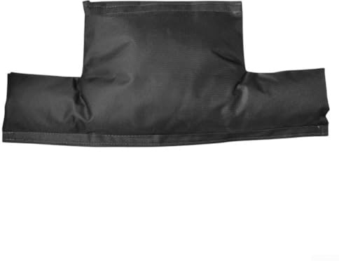 Wasserzähler Isolierabdeckung 55x25cm dick doppellagig Frostschutz mit Oxford Beschichtung für Außenrohre schwarz