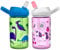CAMELBAK 2 Eddy+ Kids Straw Bottles - Dinosaurs & Unicorn/Twin Pack Children Child Boy Girl Junior Infant Flask Drink Water Juice Cup BPA Free Non Leak Spill School Safe Reusable Eco Friendly
