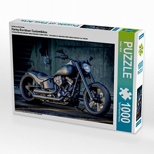 CALVENDO Puzzle EIN Motiv aus dem Kalender Harley-Davidson Custombikes 1000 Teile Puzzle quer | Lege-Größe cm Foto-Puzzle für glückliche Stunden