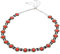 GRACEART Tudors Kette von Büro Livree Halsband Halskette (Rote Cabochons)