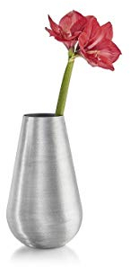 Philippi Lara Vase, Aluminium, Silber, 17 x 17 x 32 cm
