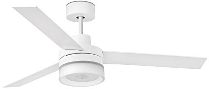 Faro Barcelona 33460 Ventilateur pour plafond et haut-parleur, Blanc