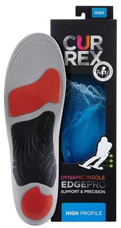 CURREX EdgePro Sohle High Profile. Deine neue Dimension des Carving. Performance Einlegesohle für Ski, Langlauf oder Snowboard. Gr EU 42-44