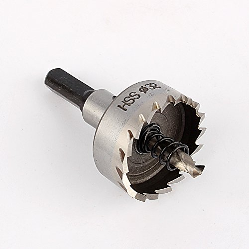 Fresa a Tazza per Metallo HSS Seghe a Tazza Drill Hole 32mm Punte da Trapano per Taglio Acciaio Inossidabile Acciaio Dolce Ferro Rame e Ottone