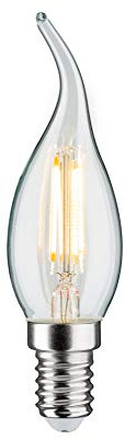 Paulmann 28687 LED Filament Candle lamp 4.8 watts lamp dimmable Clear 2700 K Warm White E14