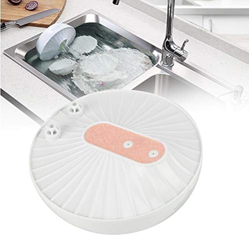 Mini Dishwasher, Multifunctional USB Portable Rechargeable Ultrasonic Dishwasher Kitchen High Pressure Integrated Design Cleaner with 10 Minutes Timing Function for Fruits Vegetables Bowl (Pink)