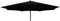 TFS Replacement Parasol Fabric Canopy for Standard, Cantilever & Balcony Parasols (3m 8arm, Black)