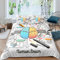 Loussiesd Menschliches Gehirn Bettwäsche Set 135x200cm für Jungen Kinder Studenten Musik Kunst Betten Set Dekorative Mathematik Bettbezug Set Thema Thema Spezial 2St