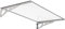 TrendLine Vordach Nancy 140x90x18 cm Aluminium Pultdach Türvordach Überdachung