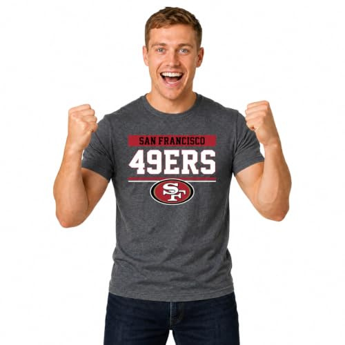 NFL Kurzarm-T-Shirt, anthrazit, Erwachsenen-Sport-T-Shirt, Team-Ausrüstung für Damen und Herren