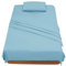 Sabanas Cama 90 - Juego Sábanas 3 Piezas - Sábanas Bajera Ajustable - Encimera - 1 Funda de Almohada 50x80 (Cama 90-90x190/200 cm, Azul Claro)