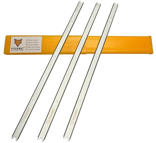 FOXBC 13 Inch Planer Blades for Ridgid R4331, R4330, TP1300LS Planer, Replace AC20502 - Set of 3