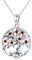 Tree of Life Necklace 925 Sterling Silver Birthstone Pendant for Women Jewellery for Women Birthday Mother's Day