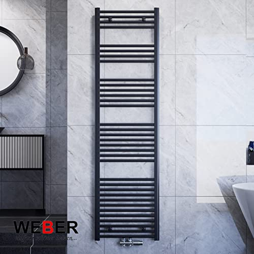 Badheizkörper Heizung Badezimmer Heizkörper alle Größen Weiß/Anthrazit WEBER (40x180cm anthrazit)