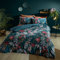Catherine Lansfield Bedding Tropical Floral Birds Double Duvet Cover Set with Pillowcases Green
