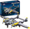 Apostrophe Games P-38 Fulmine Set Building Blocks - 937 pezzi - Air Force Fighter aereo Giocattoli da costruzione per bambini e adulti-Compatibile con tutti i mattoni da costruzione