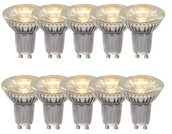 LUCIDE MR16 * 10 - Led Lampe - Ø 5 cm - LED - GU10-10x5W 2700K - Transparent - Set von 10