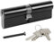 DIDA® 100mm Euro Barrel Lock 45/55 Door Barrel Lock with Key UPVC Door Lock Barrel Profile Lock with 3 Keys Anti-Pick Anti-Bump Anti-Drill Euro Cylinder Lock High Security Nickel BS EN 1303:2005 B