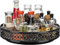 OVICAR Lazy Susan Organizer Turntable - 11 inch Rotating Spice Rack Metal Lazy Susan for Cabinet Pantry Kitchen Countertop Dining Table Cupboard Bathroom Refrigerator Vanity Black