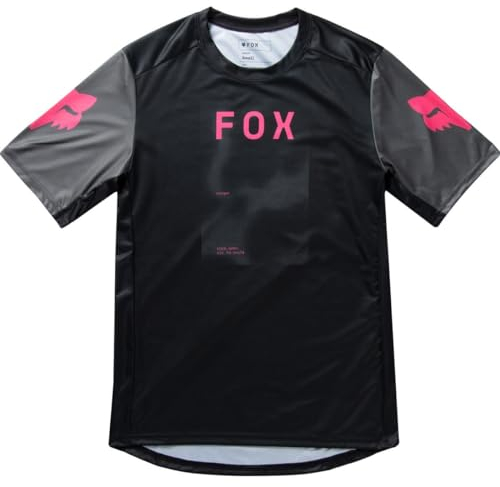 Fox Racing Herren Ranger Kurzarmtrikot Hemd, Black Race Taunt, Large