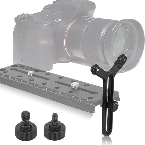 Bewinner Y Bracket with Double Wheels for Ronin S/SC Lens Support System, Long Lens Support Bracket, Adjustable, Black