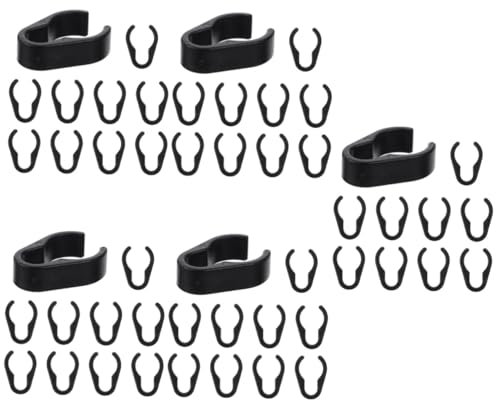 Didiseaon 50pcs Cable Clamp for Microphone Stand Desk Microphone Clip Holder Cable Organizer for Mic